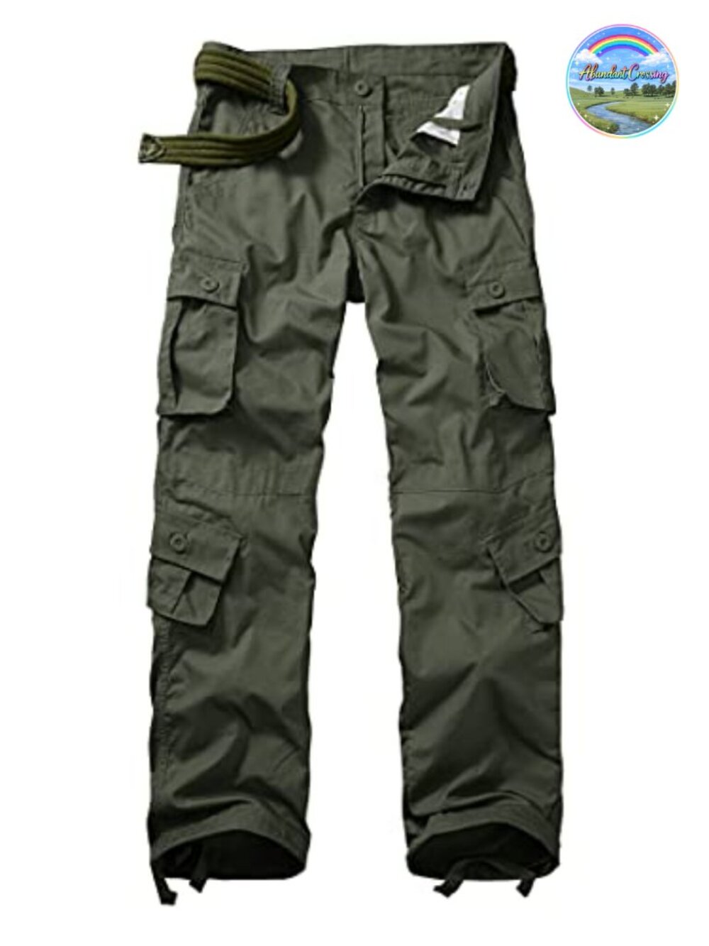 Men's Waterproof Ripstop Cargo Hiking Pants 8 Pocket Utility